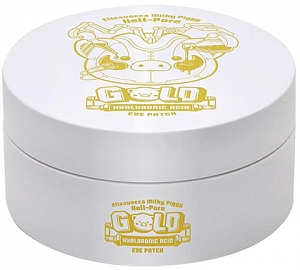 Elizavecca~Гидрогелевые патчи с эффектом лифтинга~Milky Piggy Hell-Pore Gold Hyaluronic Acid