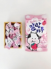Lotte~Жевательные конфеты со вкусом клубники (Корея)~Malang Cow Strawberry